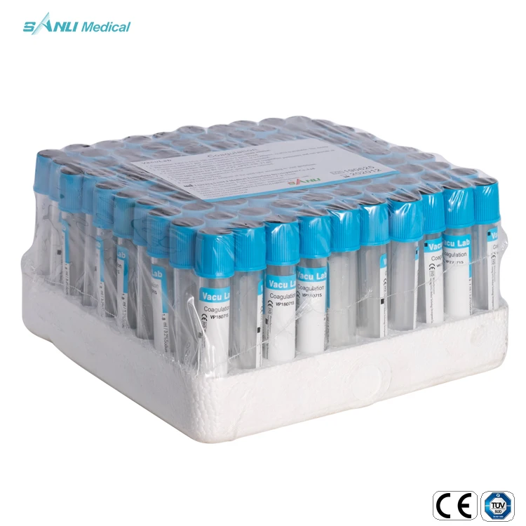Vacuum Surgitech Blood Sample Collection Tube Tubes with Gel Machine Production Line 10ml Blue Top PT Tube 3.2% Sodium Citrate