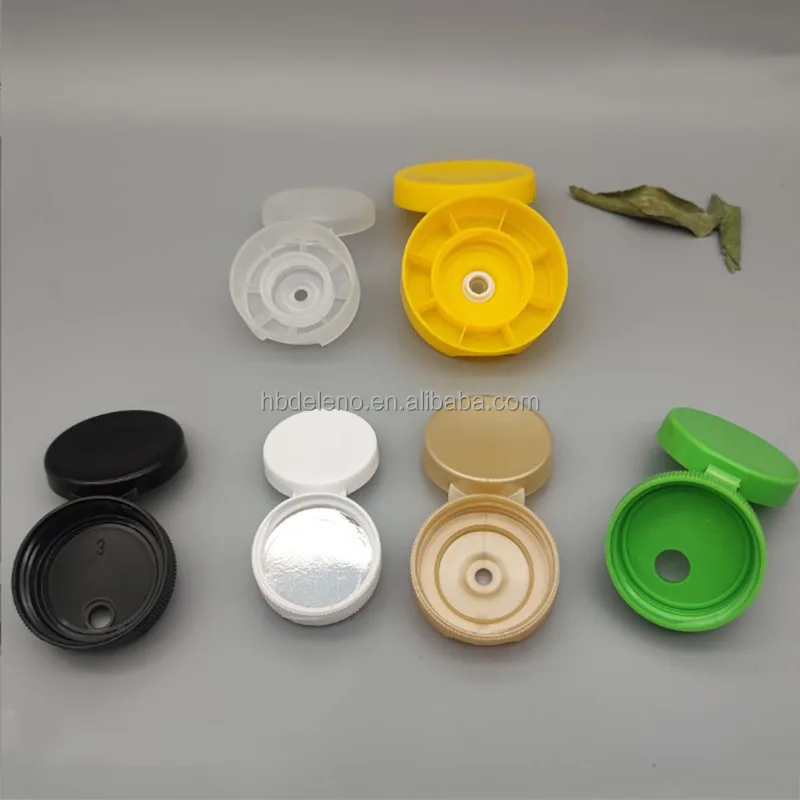 Plastic Lid Used For Cosmetic Shampoo Bottles PP Flip Top Cap With 33mm Neck Finish