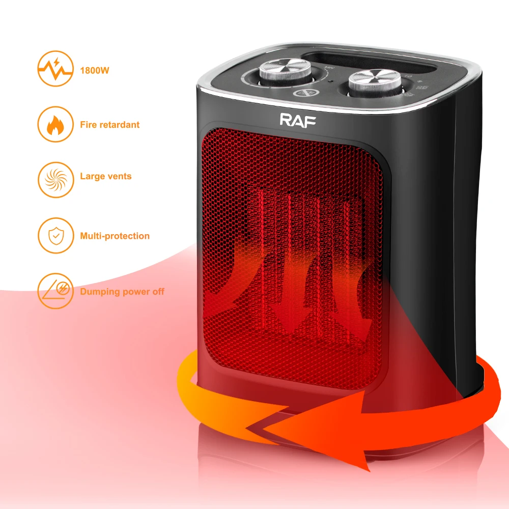 Hot Sale 1800W Home Use Electric Mini Heater Fan for Home Office Portable Fire Retardant Heater