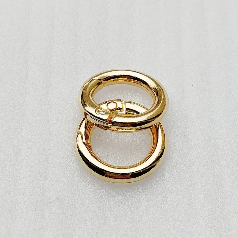 Support Customize 20 mm Alloy Round Ring Bag Accessories Clamp Clasp  Spring O ring Metal Round O Ring