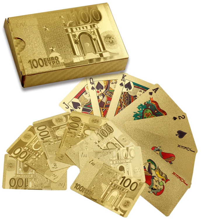 Design Your Own Anime Cartoon Playing Cards Gold Foil Poker Cards With Custom Logo
