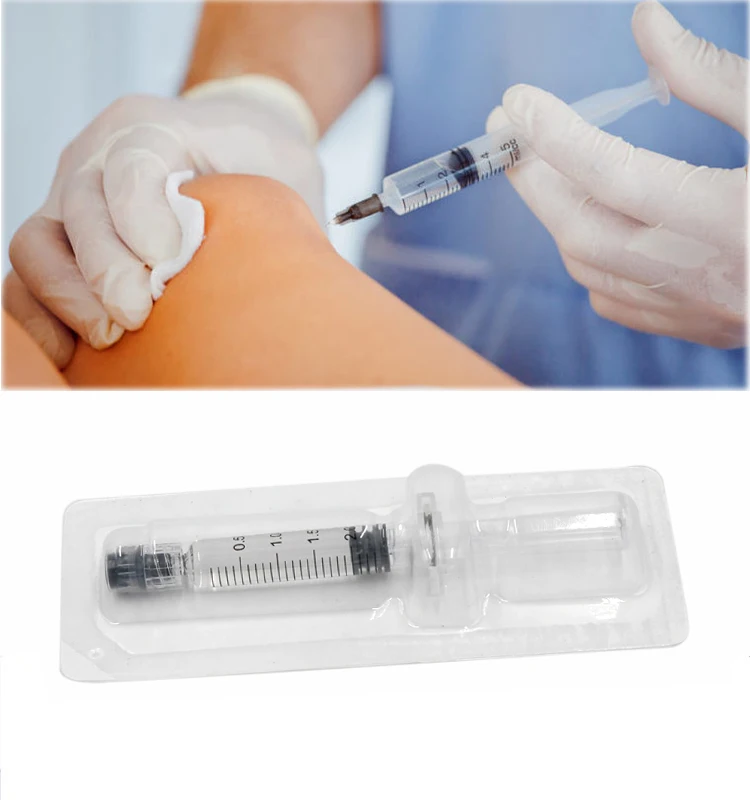 
2ml Sterile Non cross linked HA hyaluronic acid gel knee joint injection 