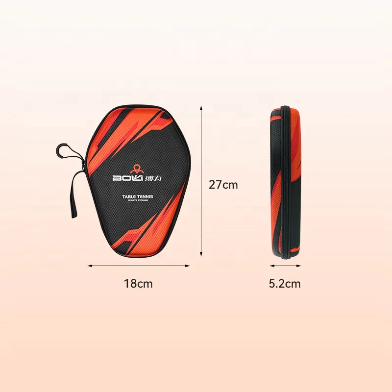 Boli New Design Waterproof Table Tennis Racket Hard Bag Covers For 2 Racket
