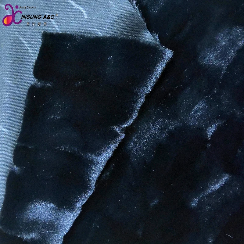 Factory Price Faux Animal Fur Hair Long Pile Minky Fur Brushed Plush Fleece Fabrics for Coats