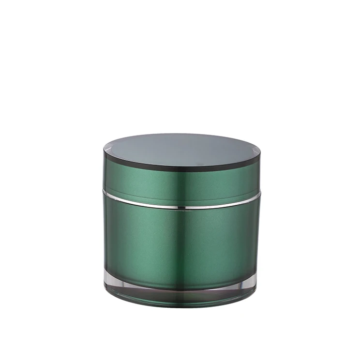 luxury cosmetic jar 200ml double wall acrylic cream jar