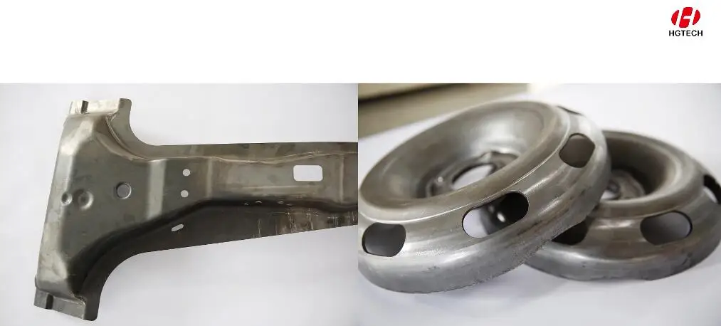 HGTECH Laser Cutting Application and Farms Applicable Industries Sheet Metal 3D 3 Axis 5 Axis Fiber Laser Cutting Machine