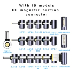 100 вт универсальное зарядное устройство для ноутбука с USB C PD на 8 контактов постоянного тока, магнитный кабель, шнур питания, адаптер для ноутбука Dell HP Asus Lenovo, кабель питания