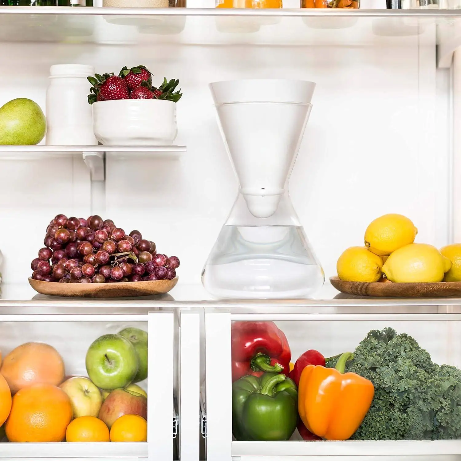 New style borosilicate glass transparent water filter glass carafe clear glass water bottles with replacement filters