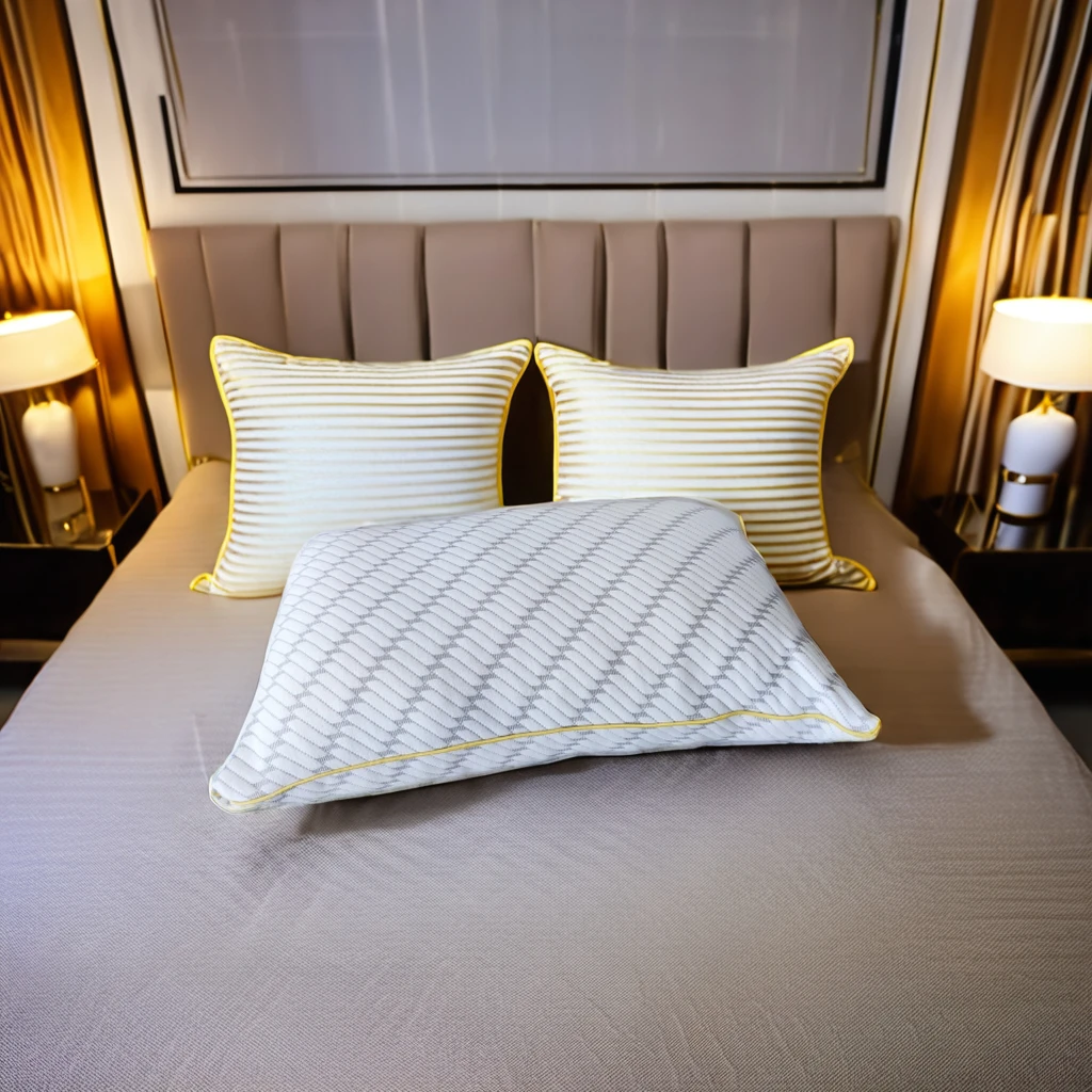 Fireproof UK Standard pillow for Sleeping stander  Size pack  Staying  Cold All Night Supportive Gel Shredded memory Pillows