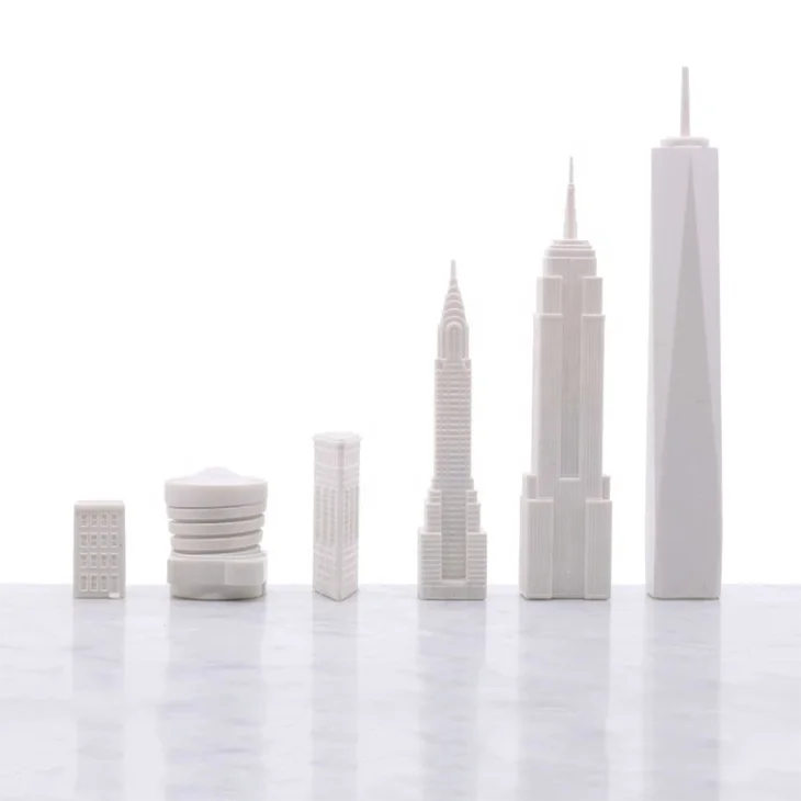 Хит продаж, шахматный набор акриловой серии с каррарской мраморной доской