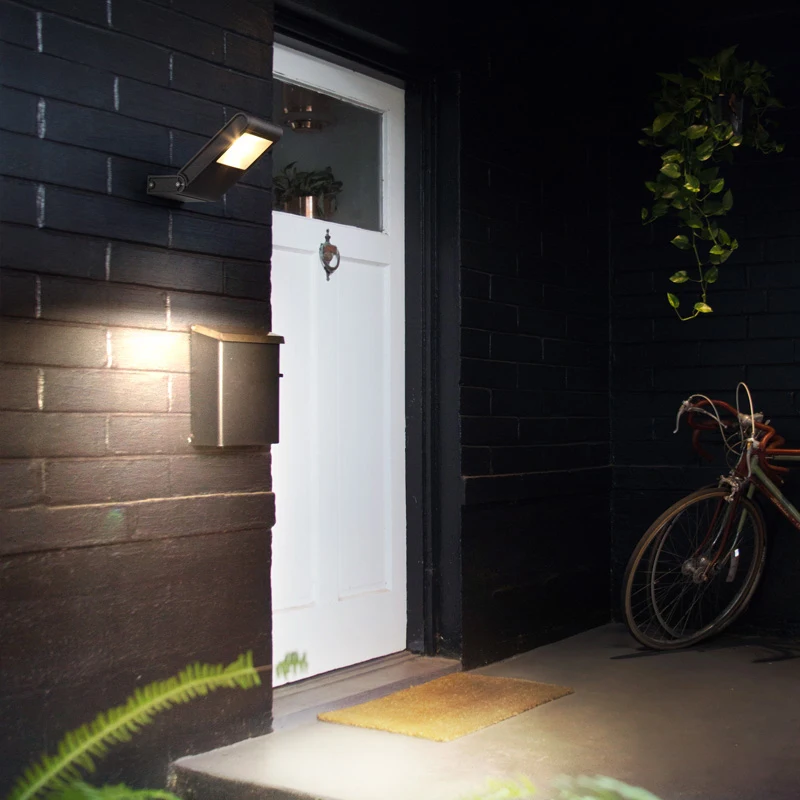 Top LED Solar Wall Lamps with Rear Projection- Solar Motion Night Lights Auto On/Off Outdoor Wall Lamp 20/30/60/90 LED