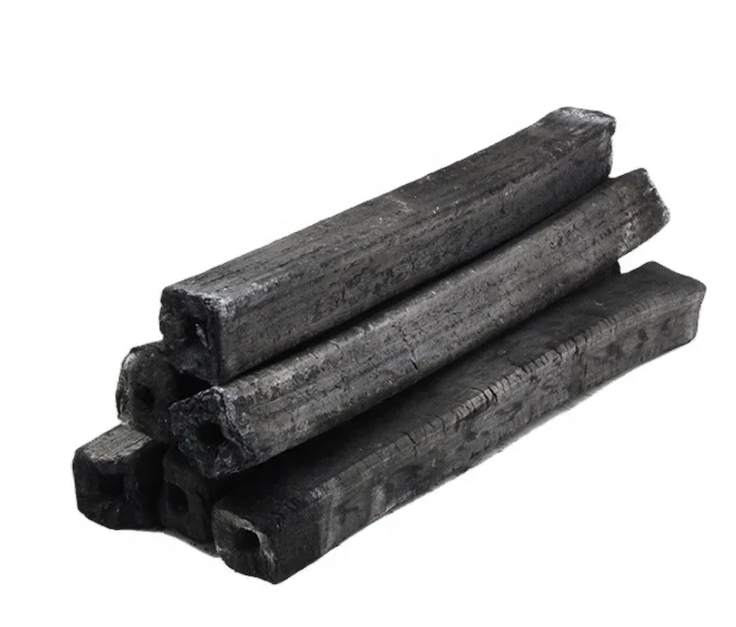 High Quality Nature Bamboo Charcoal Factory Bamboo Long Burning Hexagonal Briquette Square Bbq Charcoal For Agriculture