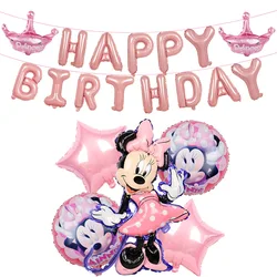 Amazon New Kids Happy Birthday Balloons Set Mickey Minnie Mickey Mouse Party Decoration Event Supplies Globos For Baby Shower