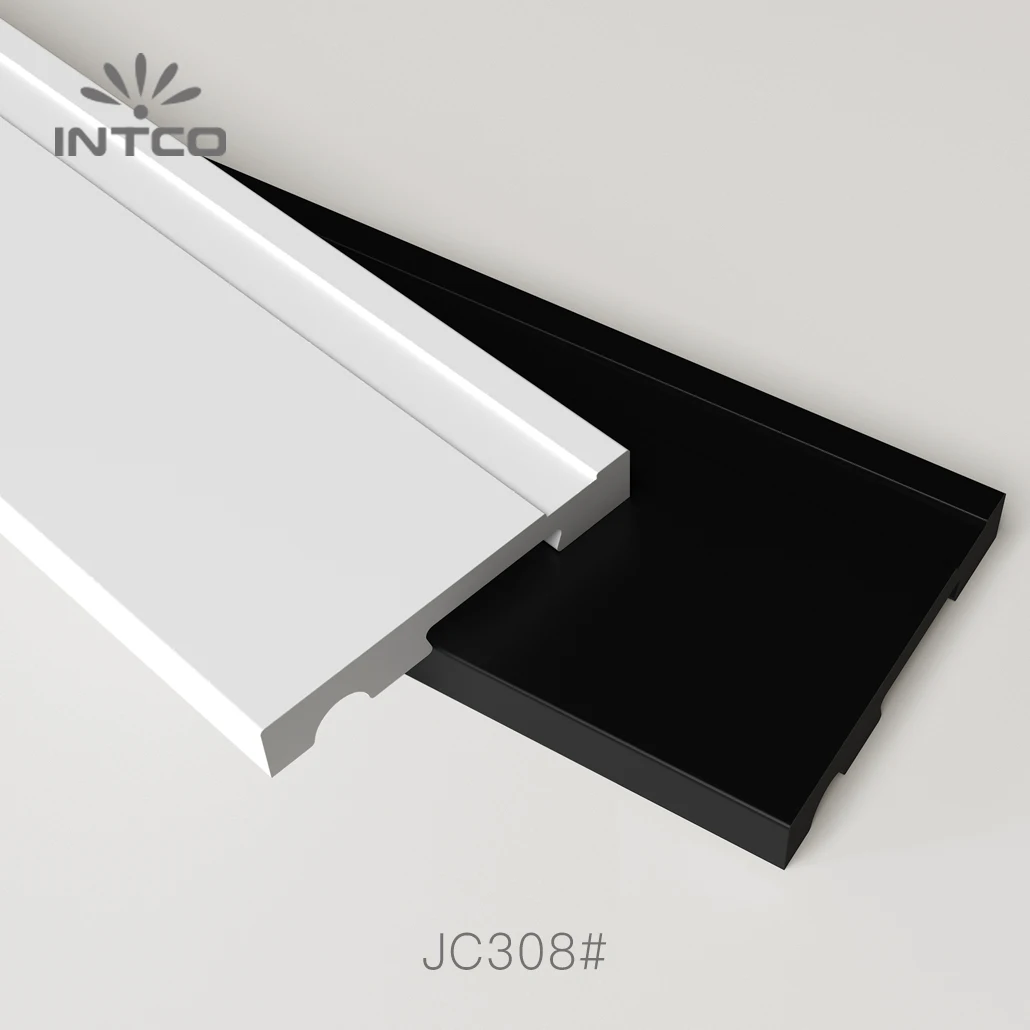 INTCO Hot Selling Decorative Waterproof Easy to Install Floor Accessories Polystyrene Wall Skirting Board Baseboard Mouldings