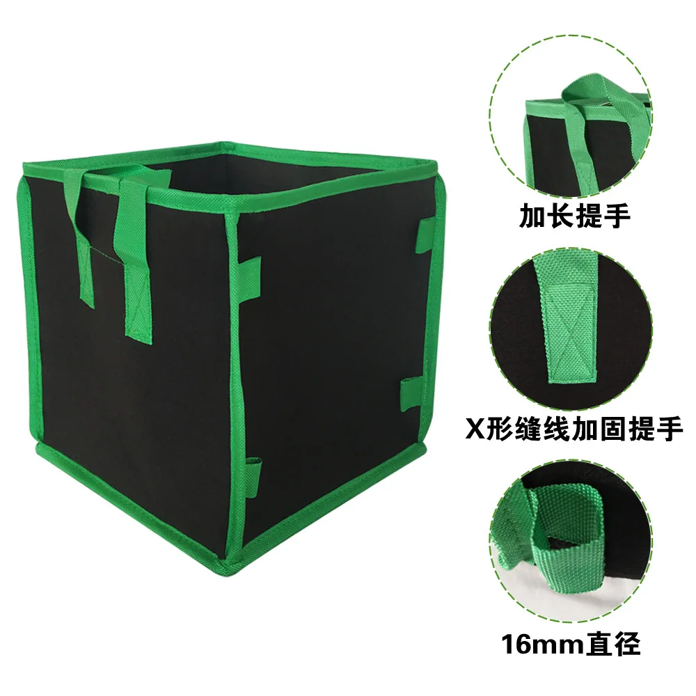 Wholesale 3/5/7/10/100 gallon Aeration Fabric Plant Grow Pot Garden Potato felt planter mushroom garden tote grow bags