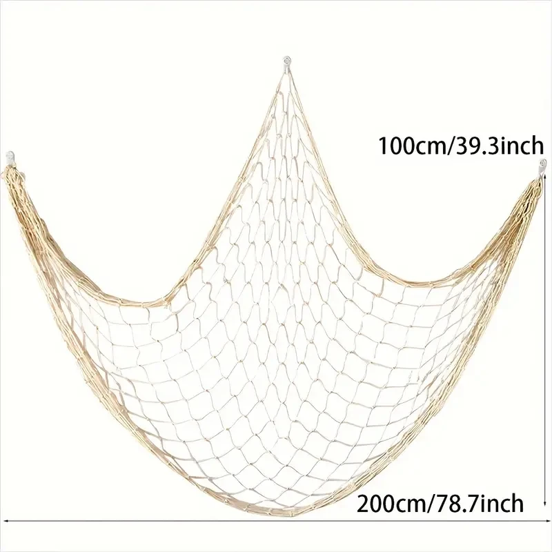 Custom High Quality Handcrafted Mediterranean Style Decorative Net Wall Hanging And Nautical Decor