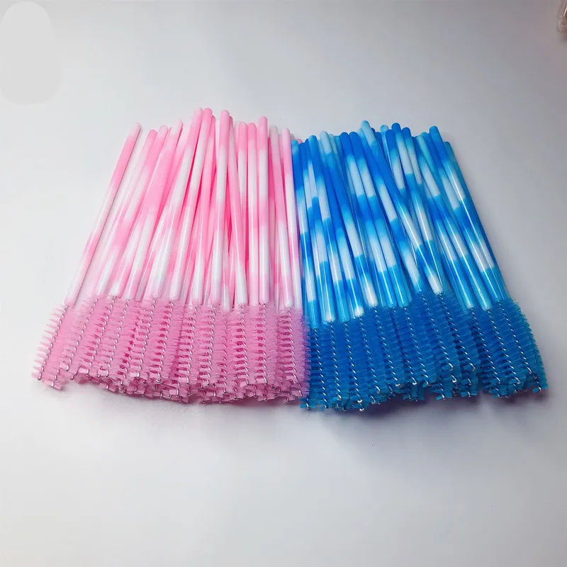 
eyelash brush applicator mascara wand private label nylon plastic disposable mascara brush for eyelash extensions makeup brush 