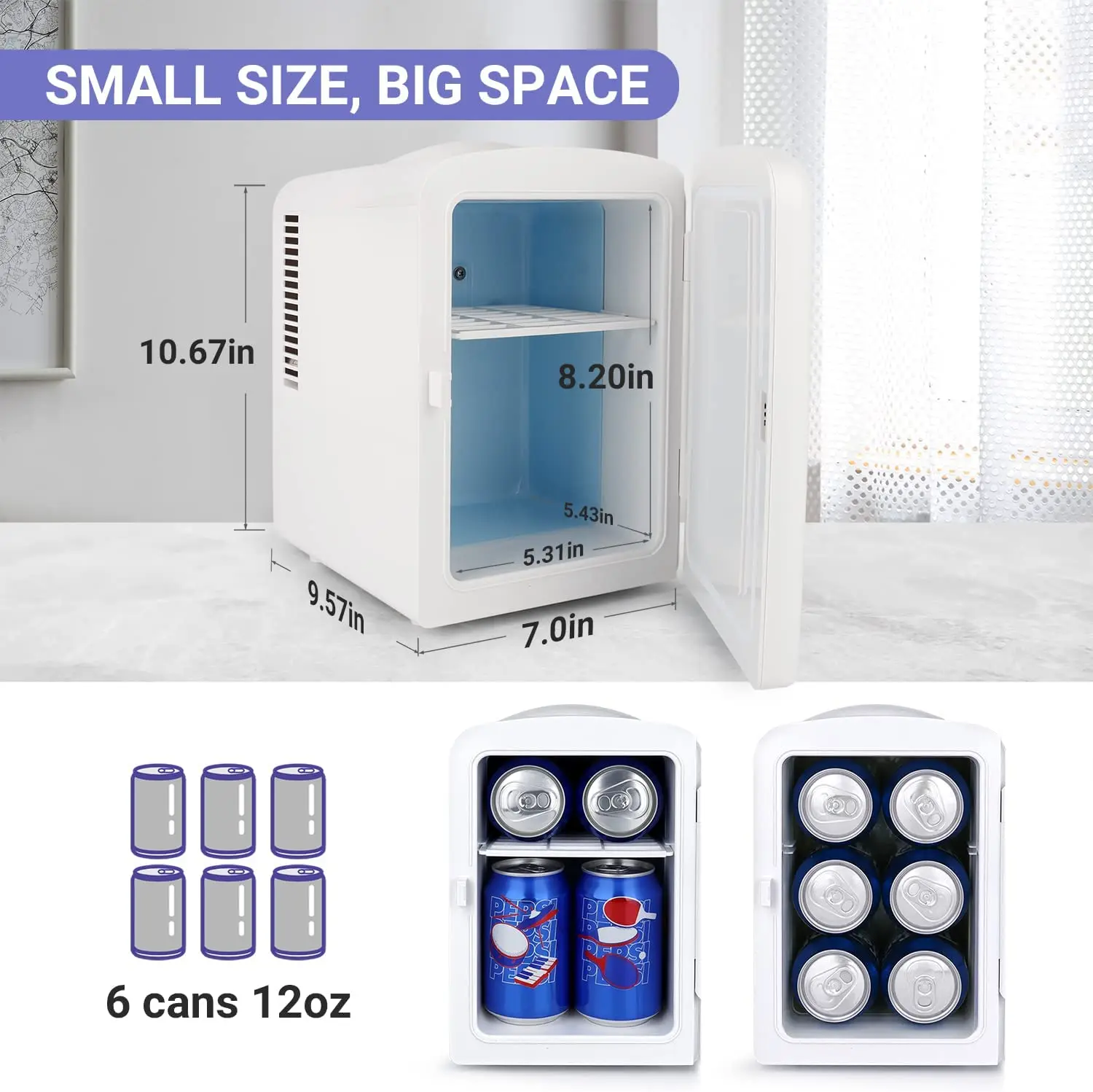 Mini Fridge Chilling and Warming portable fridge freezer refrigerator