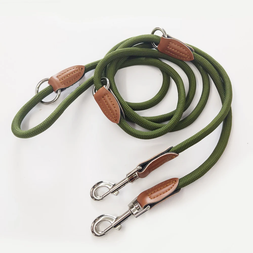 Multi Function Pet Outdoor Lead No Hands Round Nylon Leashes Rope Dog Leash