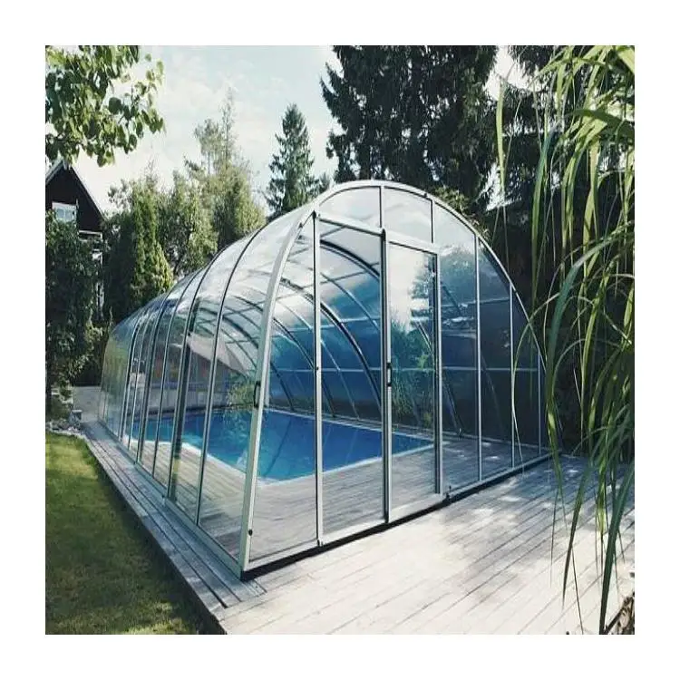 The Newest Fiver Glass Swimming Pool Glass House  Sun Glass House Aluminum