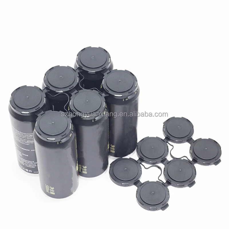 6 Pack High Quality  Aluminum beer canned Easy Carrier plastic handle