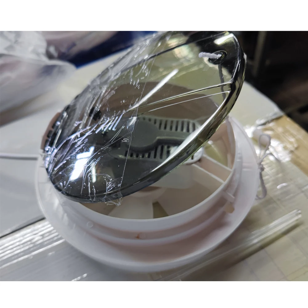 Exhaust fan window type 6 inch round hole kitchen bathroom glass silent exhaust fan