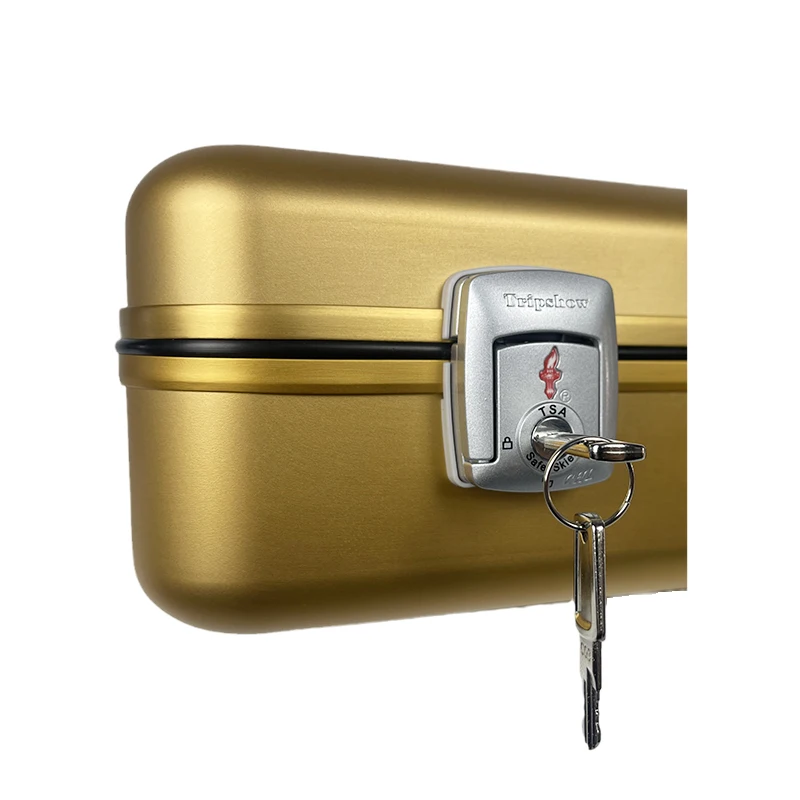 2022 New gold Aluminum Briefcase Attache Cases Men Laptop Metal Aluminum tool case