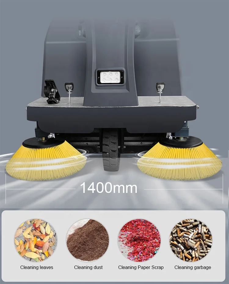 Hot Sale Driving Floor Cleaning Machine Debris Vacuum Loader Collector Ride-on Street Sweeper