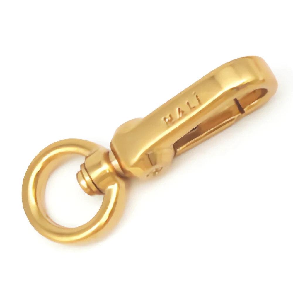 Custom Logo Snap Hook Laser Engrave Printing Logo Brand Name Purse Snap Hook For Handbag