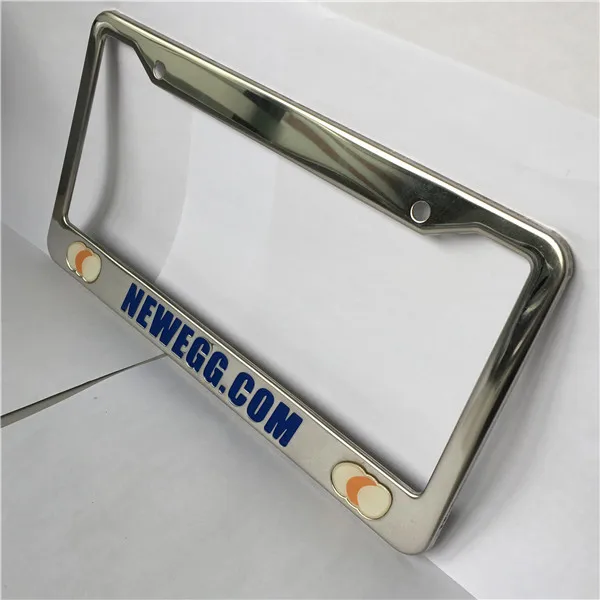 
ss 3d embossed license plate frame custom logo print car number plate frame 