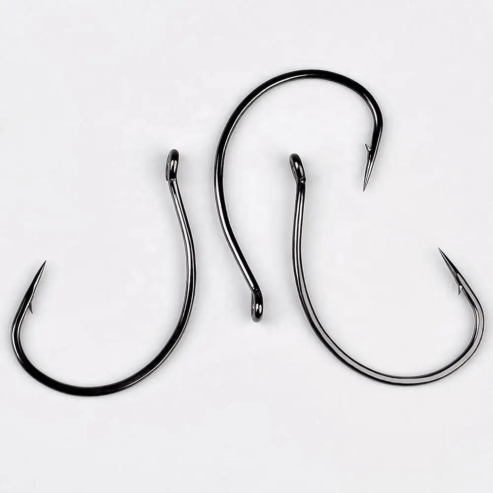 High Carbon Steel Wacky Hook Worm Single Fishing Hooks Wide gaps Offset Wacky Rig Hooks L51201