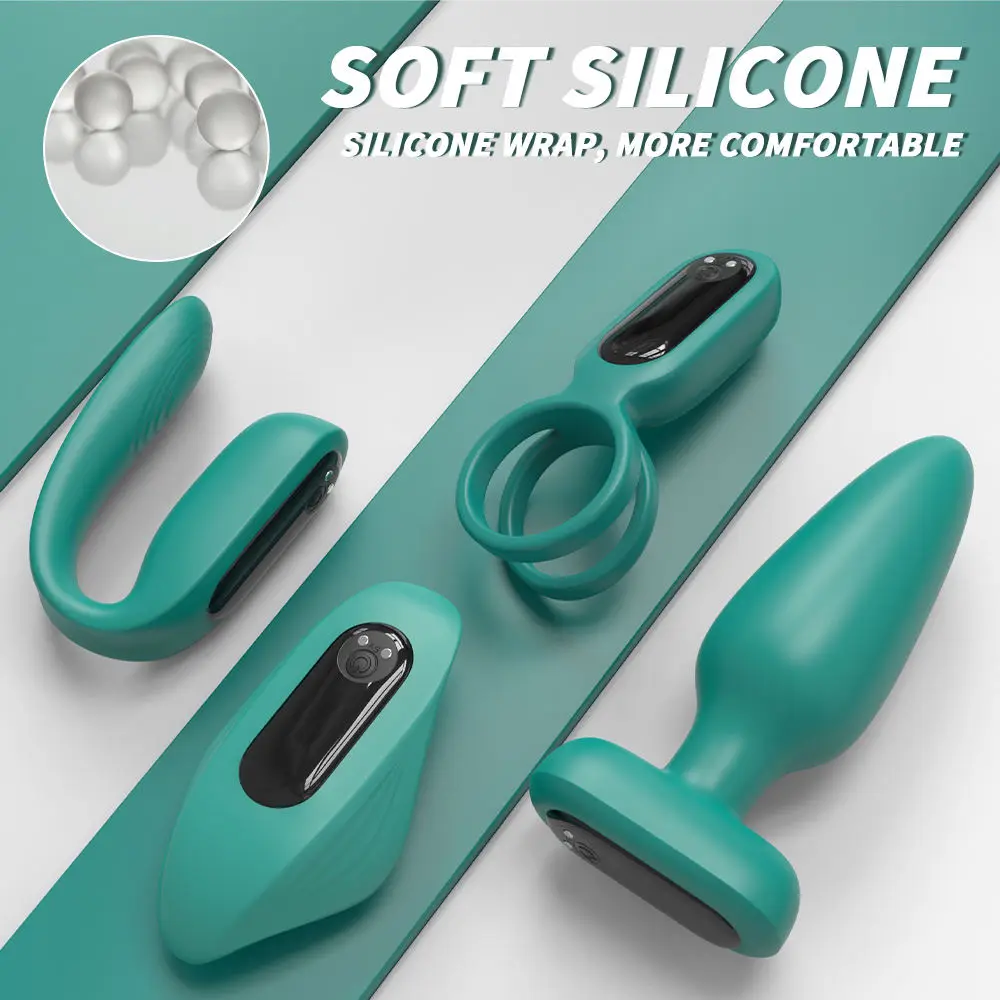 S-HANDE panty Vibrator adult sex toys for couples 4 in 1 Anal Plug Lock Sperm Ring Sex Toy for Couple