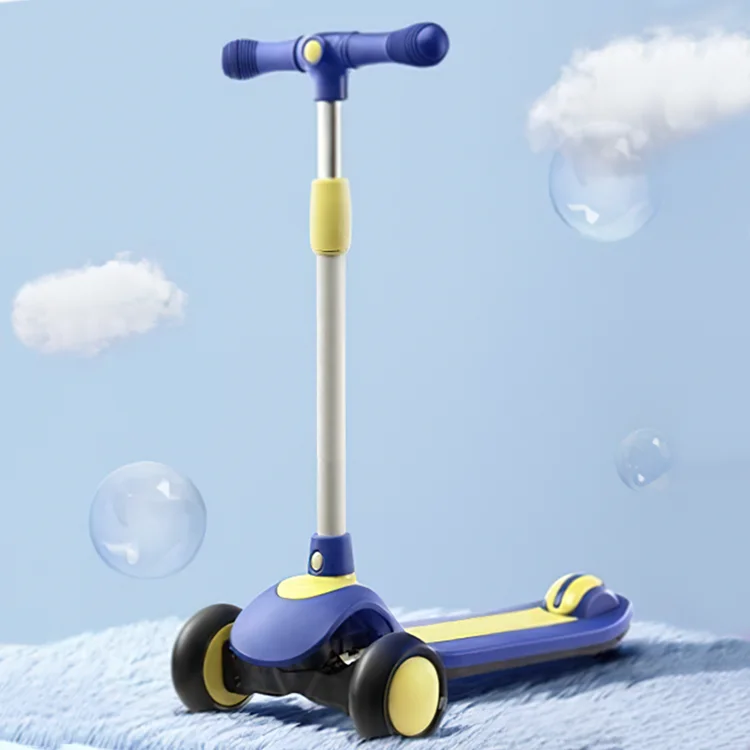 Toddlers Scooters 3 Wheels Kick Scooter Lean to Steer with PU Flashing Wheels Scooters for Boys Girls