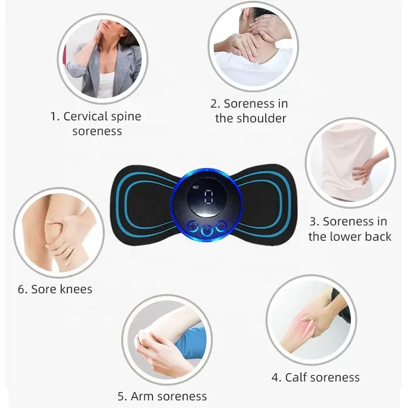 Wholesale Mini Portable Body Massage Stickers TENS EMS Massager