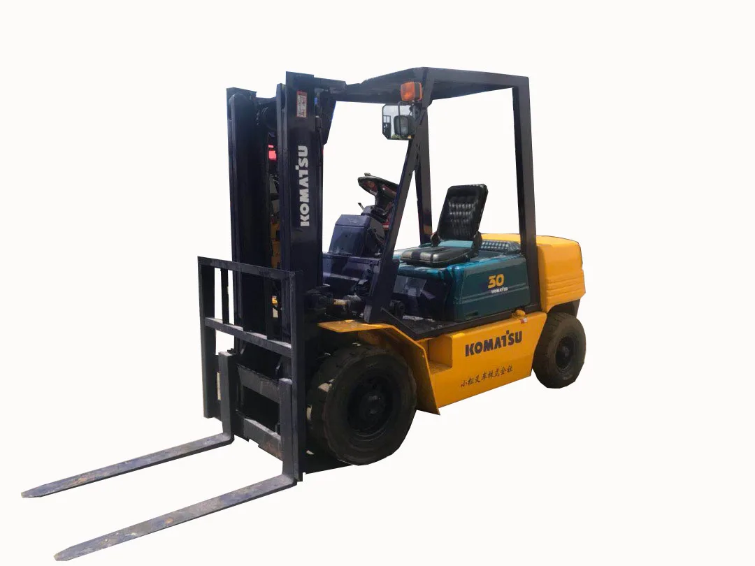  Diesel forklift used komatsu good working efficiency two mast lifting machinery for sale in Hefei