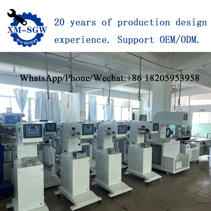 Factory Custom 2 Color Pad Printing Machine Sealed Closed Ink Cup Tampo Printer Watch Dial Pneumatic Pad Printers With Shuttle