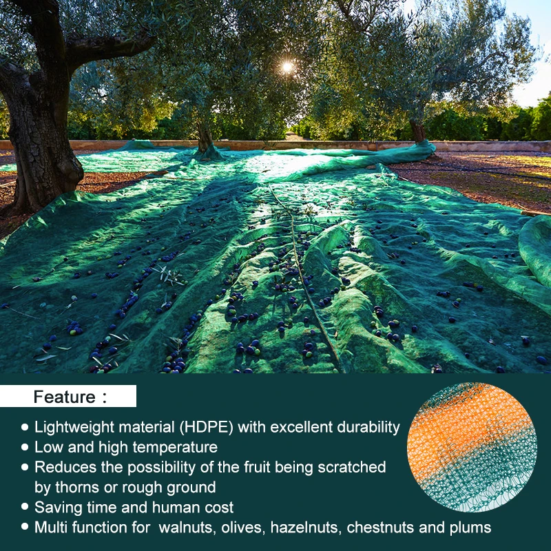 20 years Manufacturer netting olive harvest nets agriculture  green wash net harvesting net agricultural olive tree protection