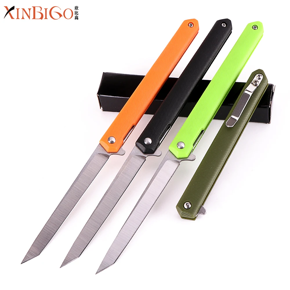 
Hot Selling Glass Fiber Handle Folding Knife Portable EDC Self Defense Pocket Knife for Men and Women 