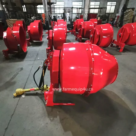 5 cubic ft Tractor PTO driven cement mixer; 3 point Concrete mixer for construction