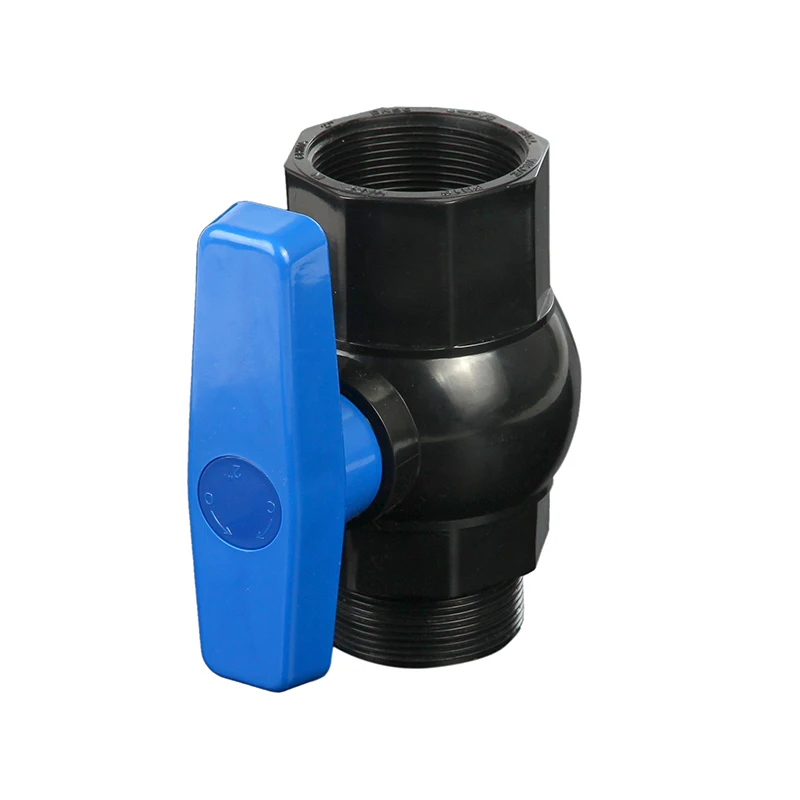 china Free sample custom support 1 - 2 inch plastic female male PVC ball valve