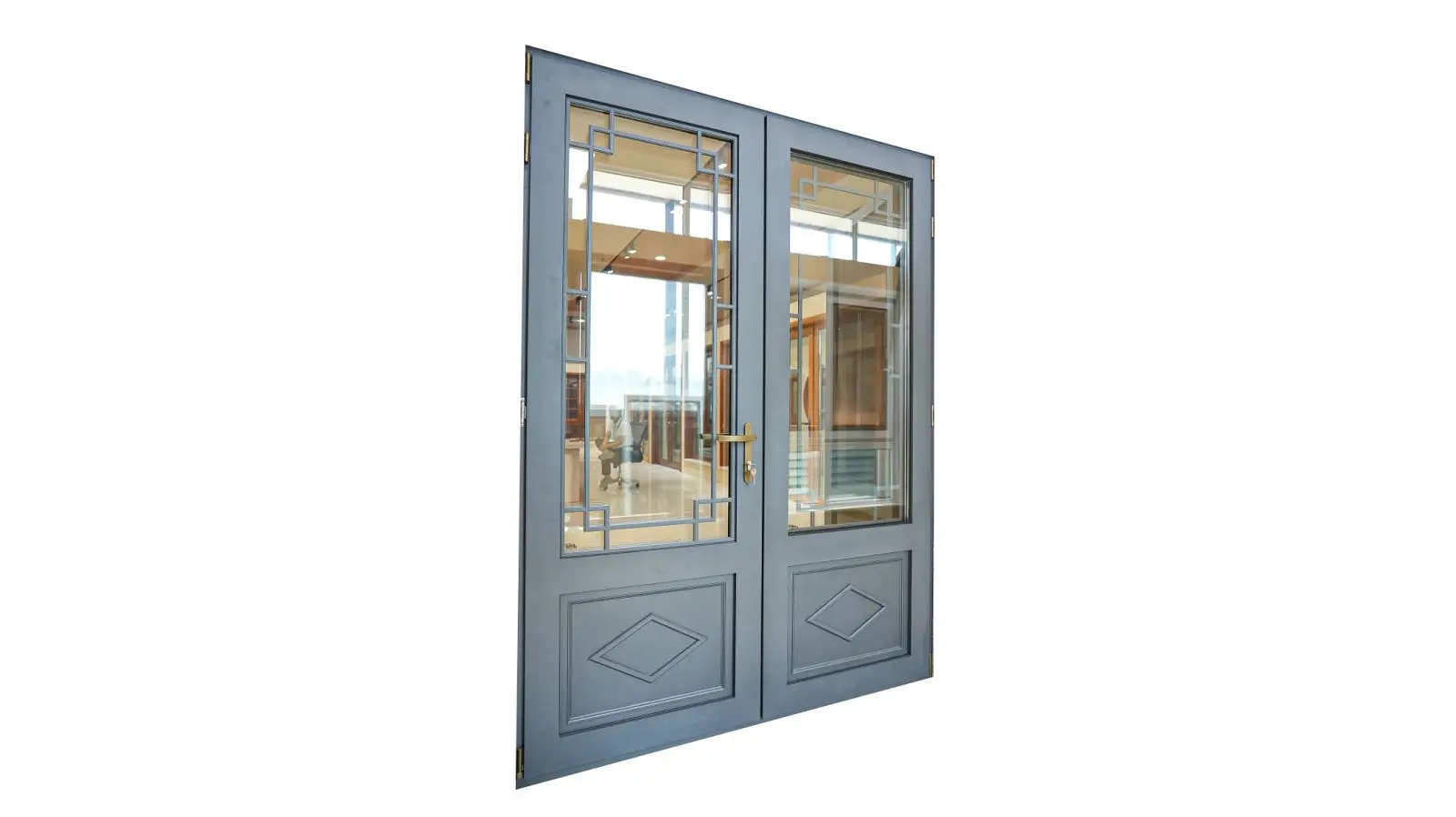 customized aluminum casement window casement window type The hardware comes from Germany Smart door lock is optional