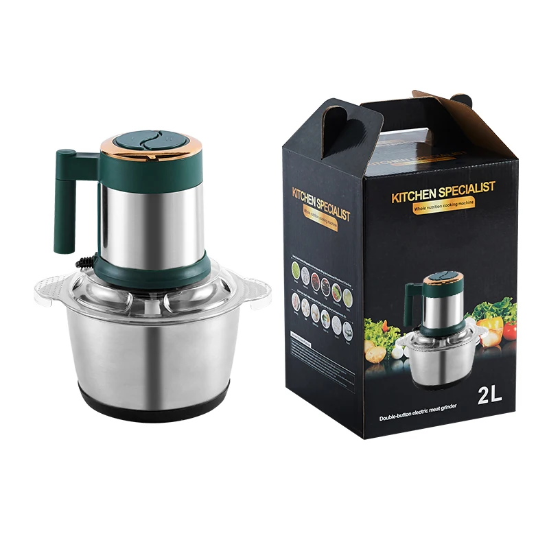 3000W Sale Meat Grinder 2In 1 The Brown Stainless Steel Blender Electric Vegetable And Meat Grinder