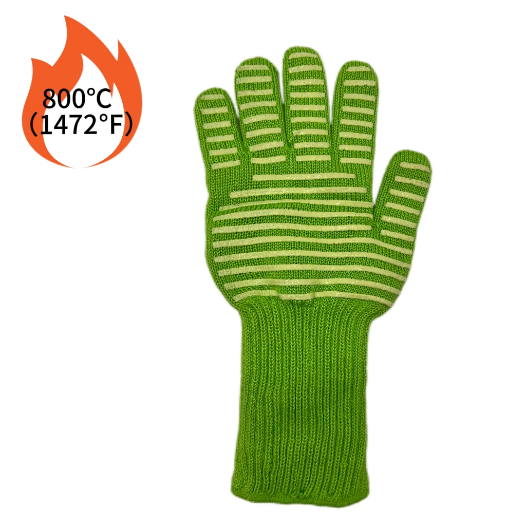 Heat Resistant Fire Resistant Extended Cuff Oven Gloves for Grill Oven Cooking Soldering