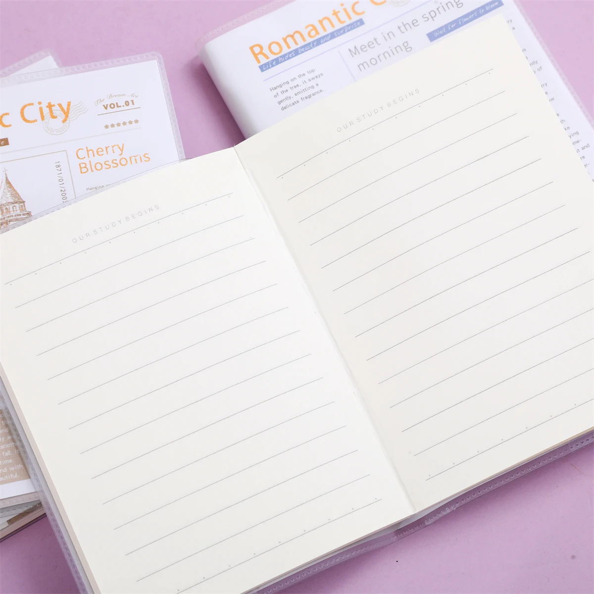 64K rubber sleeve notebook for Students learn to write office supplies  Kawaii hardcover Weekly Planner Diary Notebook