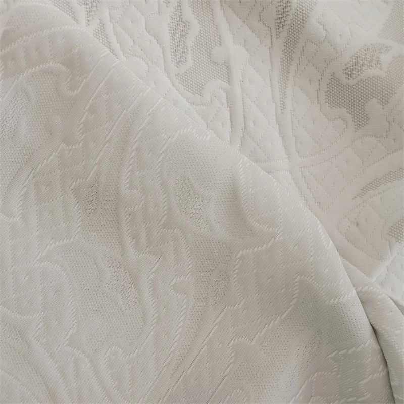 Graphene hometextile fabric Mesh polyester jacquard fabric Stretch Breathable mattress lace fabric