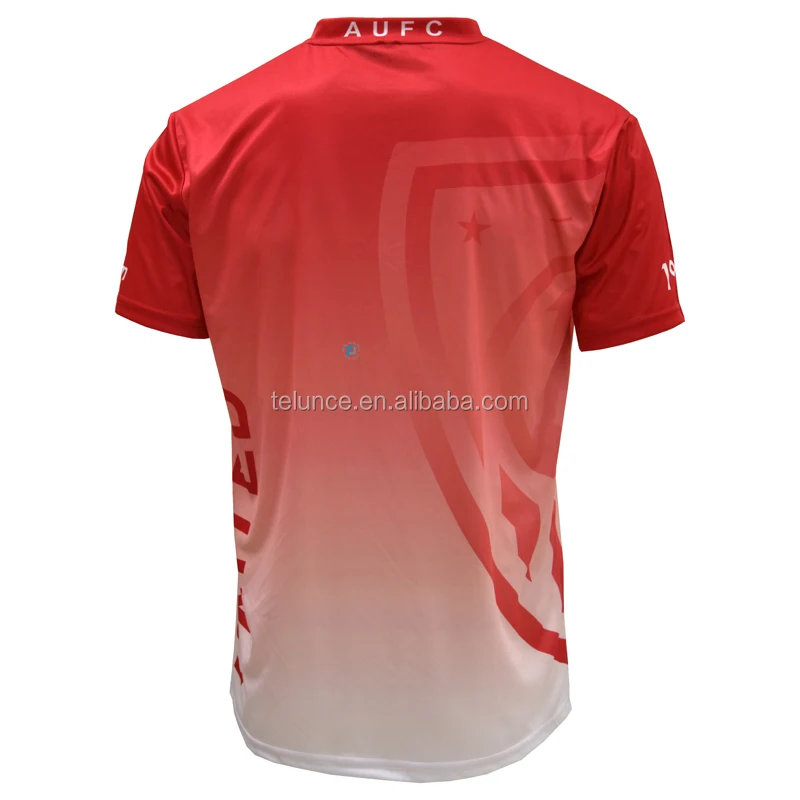 PURE China Factory Red Custom Wholesale Cheapest Plain Breathable Sublimation Soccer Football Jersey