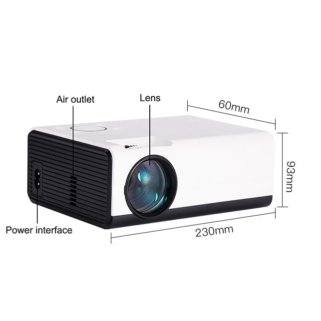 1080P Native Full HD Projectors Wifi Mini Portable Movie Beamer LCD 4k UHD Video LED Projector Android with Projection Screen