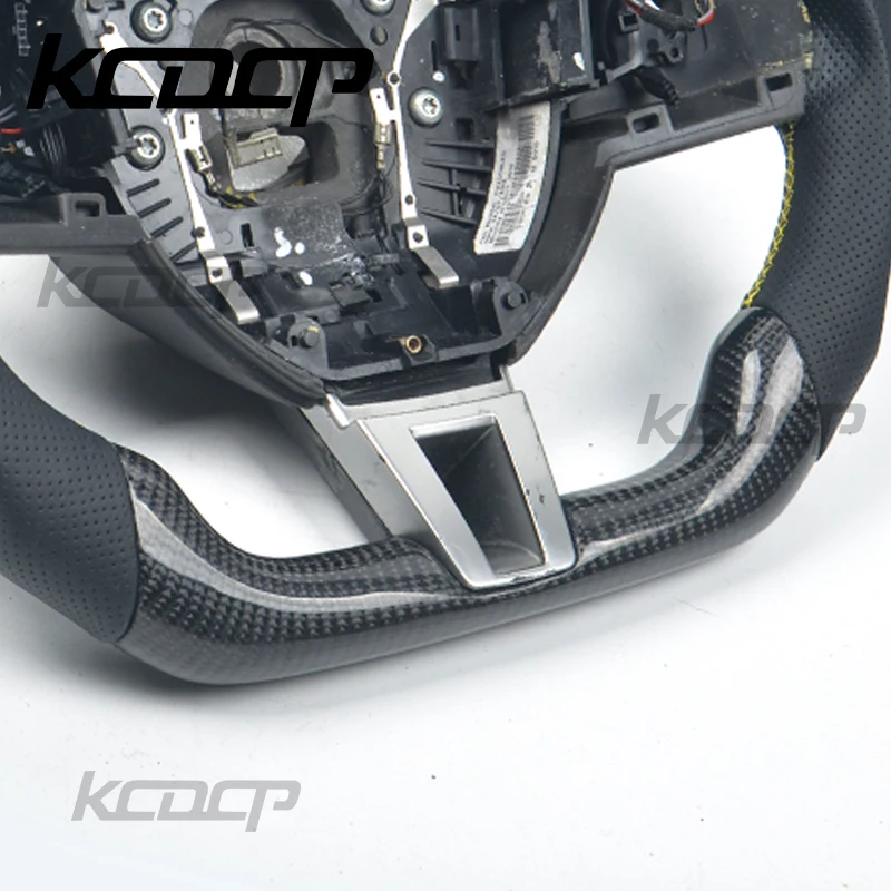 Fit For Jaguar E-PACE XE XEL XFL XJ F-TYPE XF F-PACE LED Carbon Fiber Steering Wheel