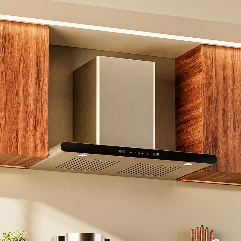 The Sensor Touch kitchen hood With Gesture Control Patented SS Mesh Filter Kitchen Range Hood