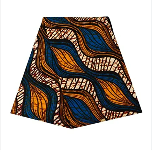 Customized Wax Print African 100% Cotton Fabric Colorful African George Fabric for Dresses